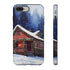 Cozy Christmas Cabin in the Snow - Impact Resistant Phone Case iPhone 8 Plus Glossy
